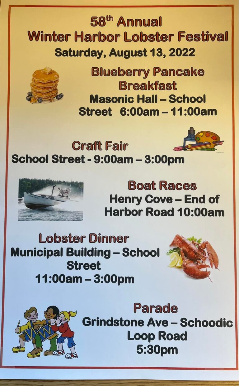 Lobster Festival, Craft Fair & Boat Races Schoodic Chamber of Commerce